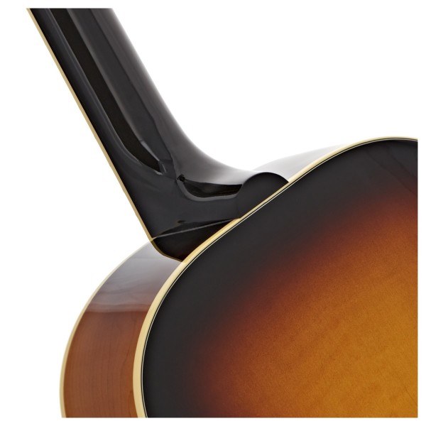 Gibson J-185 Original, Vintage Sunburst - neck joint