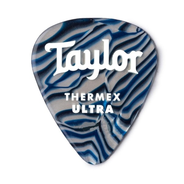 Taylor Premium 351 Thermex Ultra Picks Blue Swirl 1.25mm 6 Pack