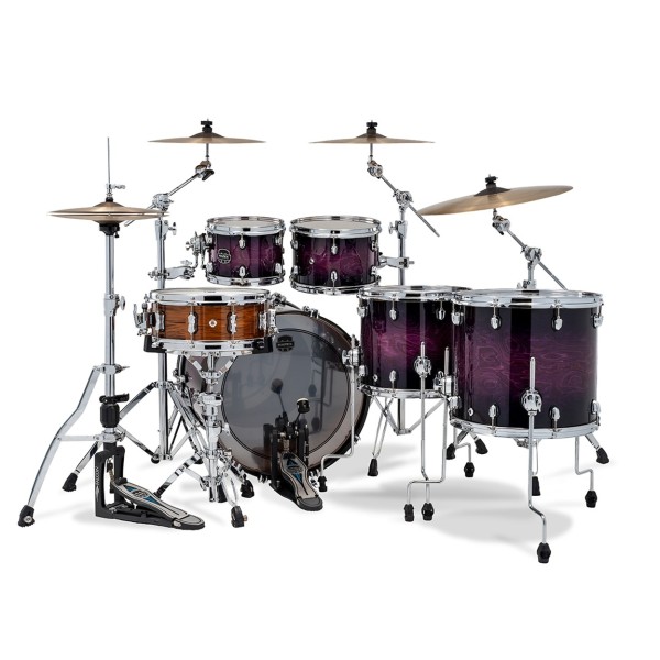 Mapex Saturn VI 22" 5pc Saturn VI Studioease Shell Pack, Royal Purple Burst
