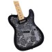 Fender Made in Japan Limited Telecaster MN, Black Paisley - hardware
