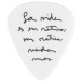 Fender Juanes 351 Celluloid Picks (6) - white with lyrics