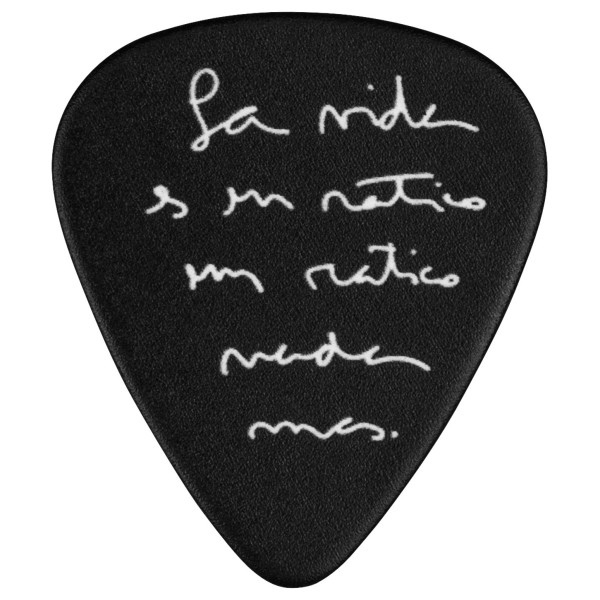 Fender Juanes 351 Celluloid Picks (6) - black with lyrics