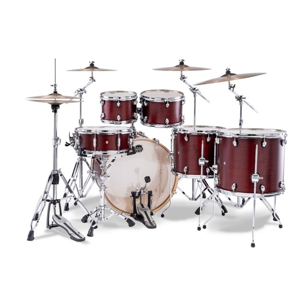 Mapex Mars Maple 22'' 7pc Studioease Shell Pack, Merlot Satin