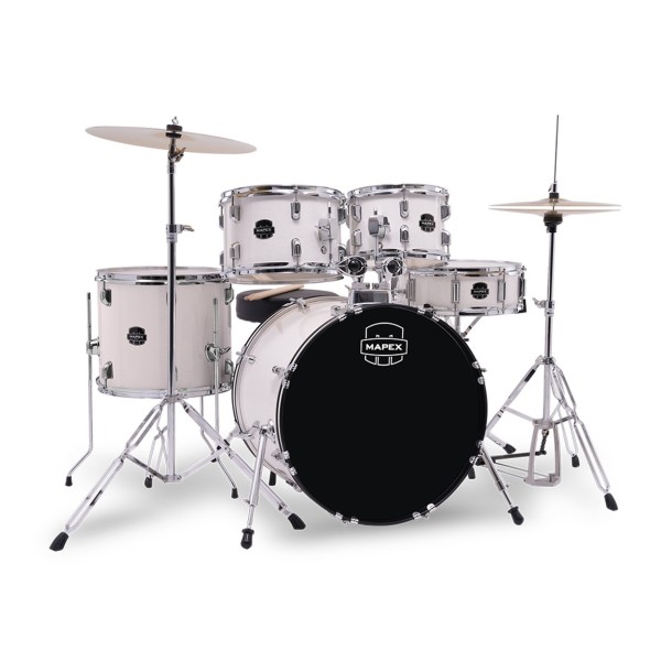 Mapex Comet Series Compact 20'' Fusion Drum Kit, White Thin Grain