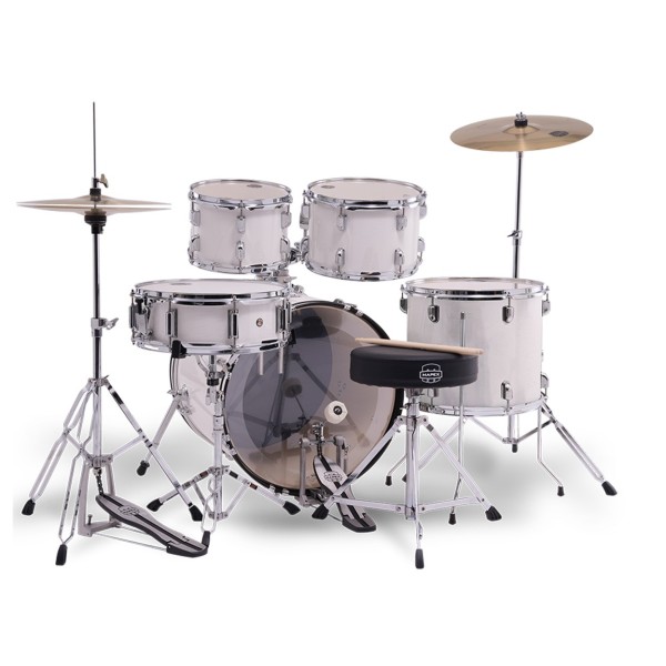 Mapex Comet Series Compact 20'' Fusion Drum Kit, White Thin Grain