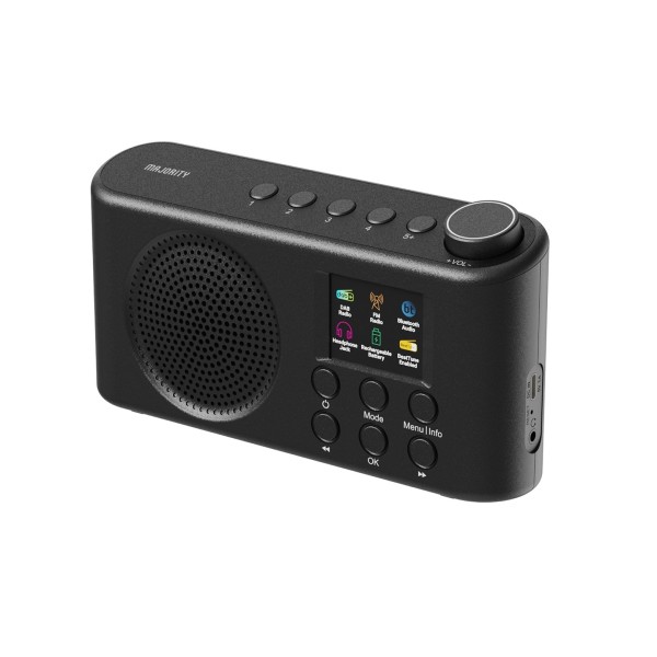 Majority Orwell Pro DAB Radio, Black