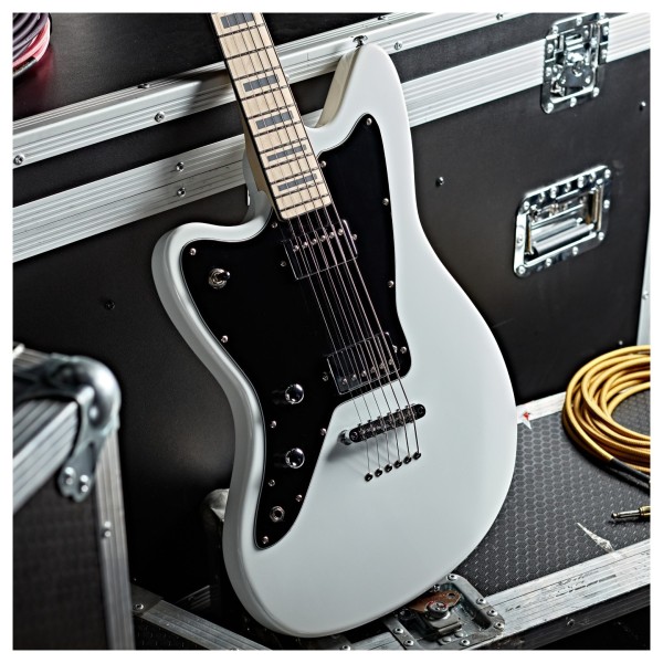 G4M 638 Left Handed Baritone VI Electric Guitar, White