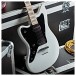 G4M 638 Left Handed Baritone VI Electric Guitar, White