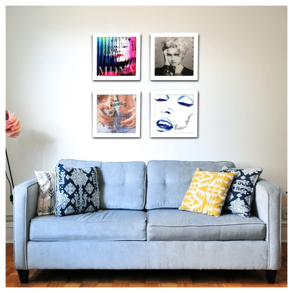 Show & Listen Vinyl Record Frame (8 Pack), White - Lifestyle