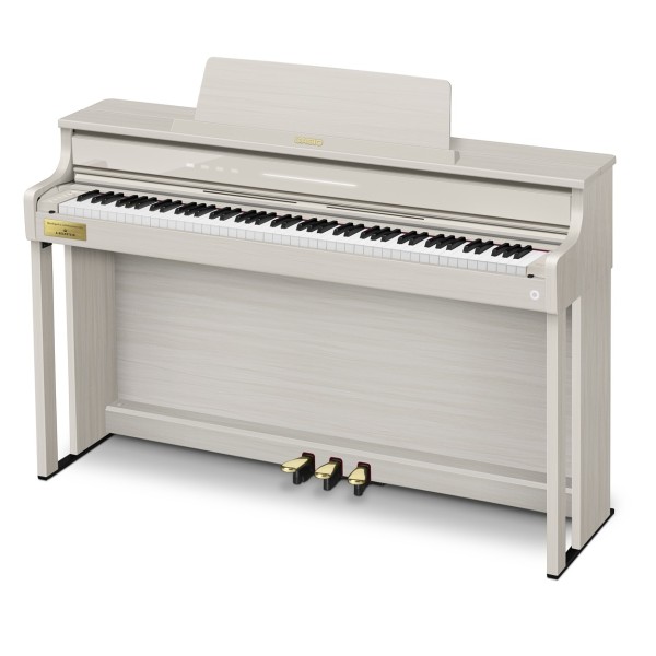 Casio AP-750 Digital Piano, Grey Beige - Angle