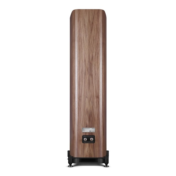 Wharfedale Evo 5.4 Floorstanding Speakers (Pair), Walnut - Rear view and terminals