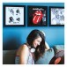 Show And Listen Vinyl Record Frame, Black - Lifestyle