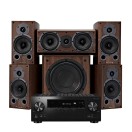 Pioneer VSX-935 AV Receiver & Wharfedale Diamond 9.1 5.1 Speaker Package, Walnut