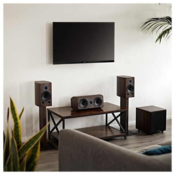 Wharfedale Diamond 9.1 5.1 Home Cinema Speaker Package, Walnut 12