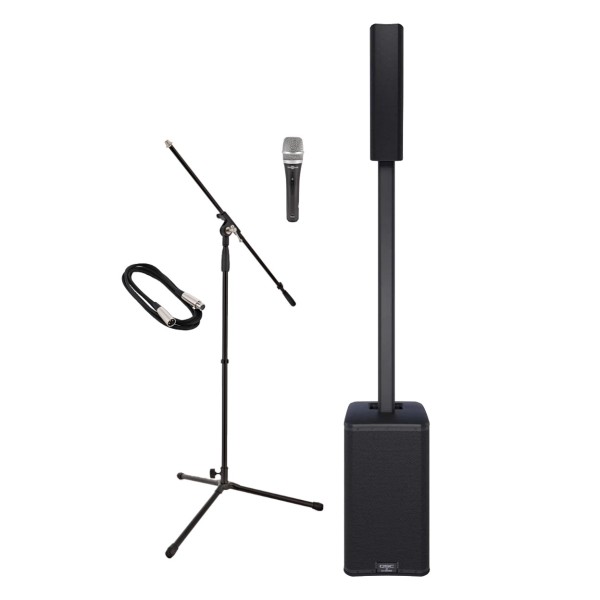 QSC KC12 Active 3-Way Column Loudspeaker System, Custom Bundle