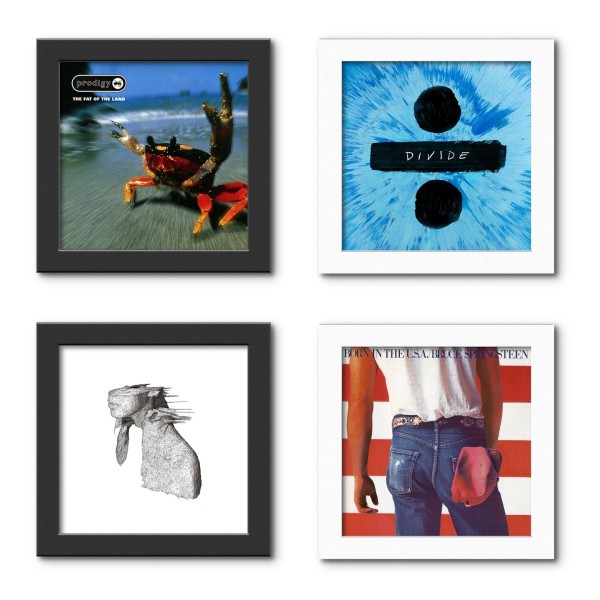 Show And Listen LP Frame, Black and White (4 Pack) - Bundle