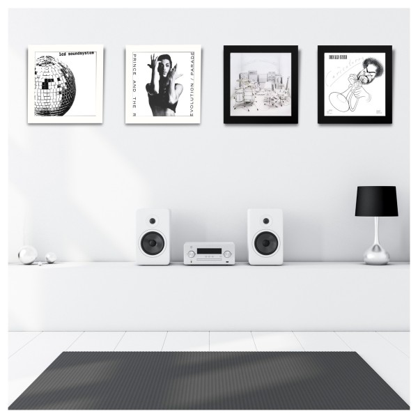 Show And Listen LP Frame, Black and White (4 Pack) - Lifestyle