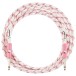 Fender x Hello Kitty White/Pink Woven Cable, 10' - coiled