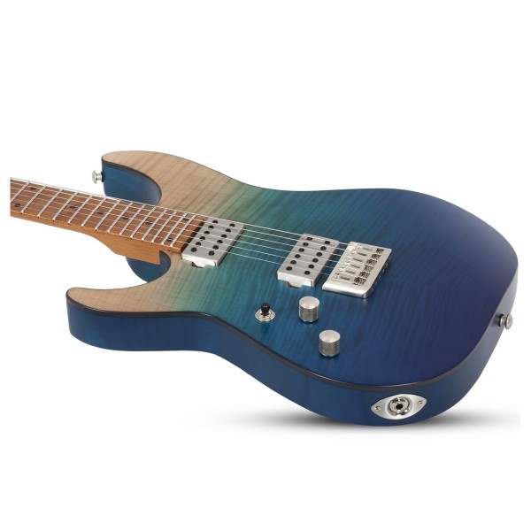 Schecter C-1 Standard Plus Left Handed, Blue Fade - body