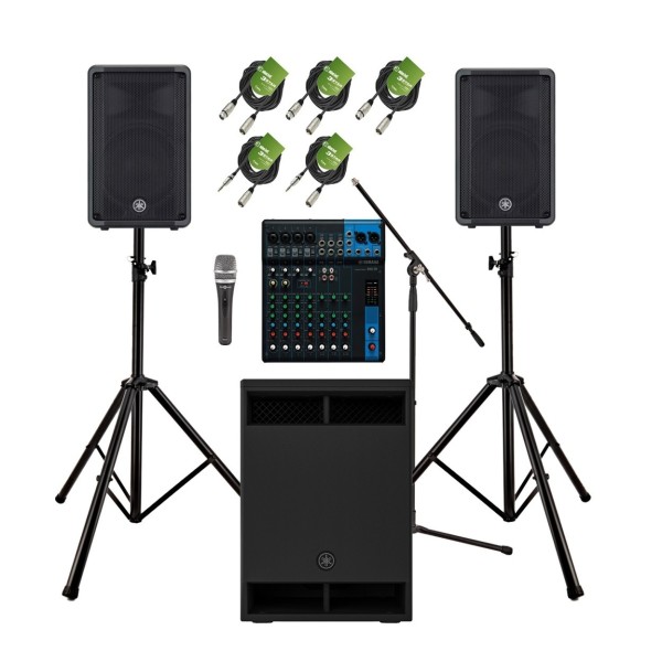 Yamaha DBR10 Complete PA System Bundle