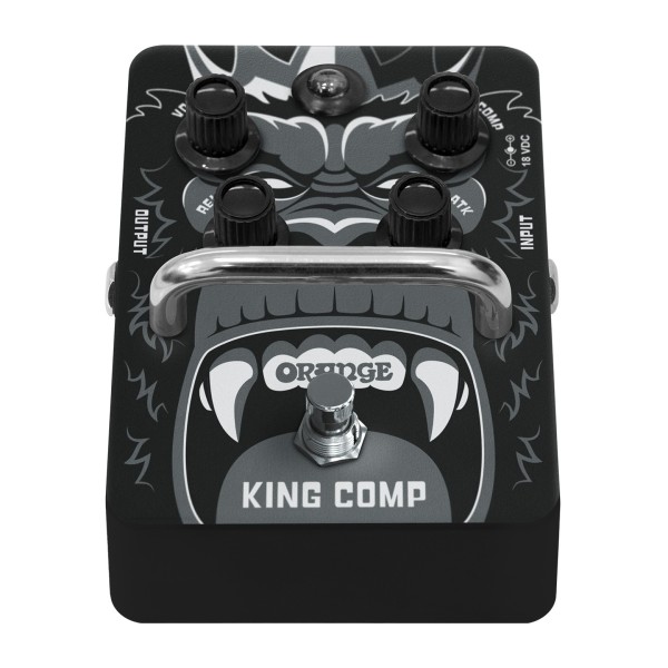Orange King Comp VCA Compressor Pedal - angled shot