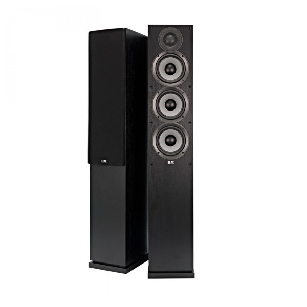 ELAC Debut F5.2 Floorstanding Speakers (Pair), Black Ash 2 