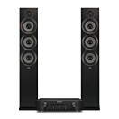 ELAC Debut F5.2 Floorstanding Speakers & Marantz PM6007 Integrated Amplifier Hi-Fi Bundle, Black