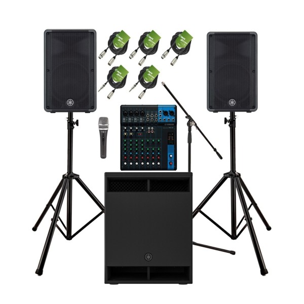 Yamaha DBR12 Complete PA System Bundle