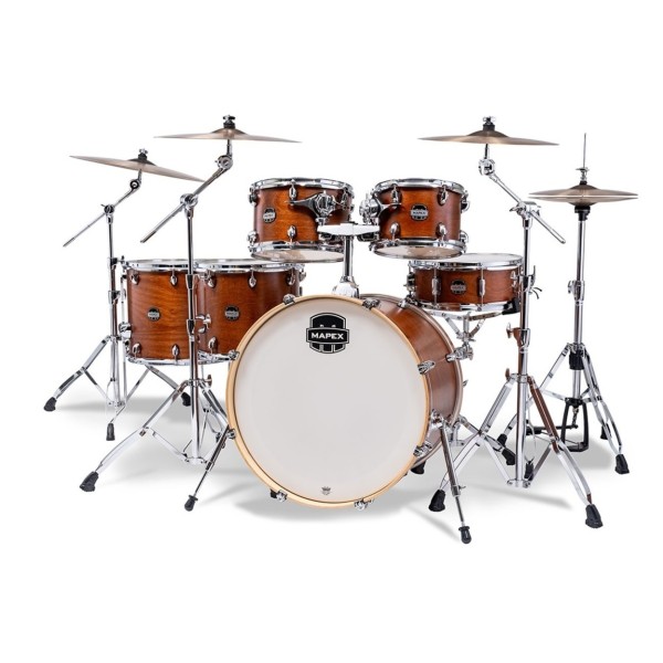 Mapex Mars Maple 22'' 7pc Studioease Shell Pack, Merlot Satin