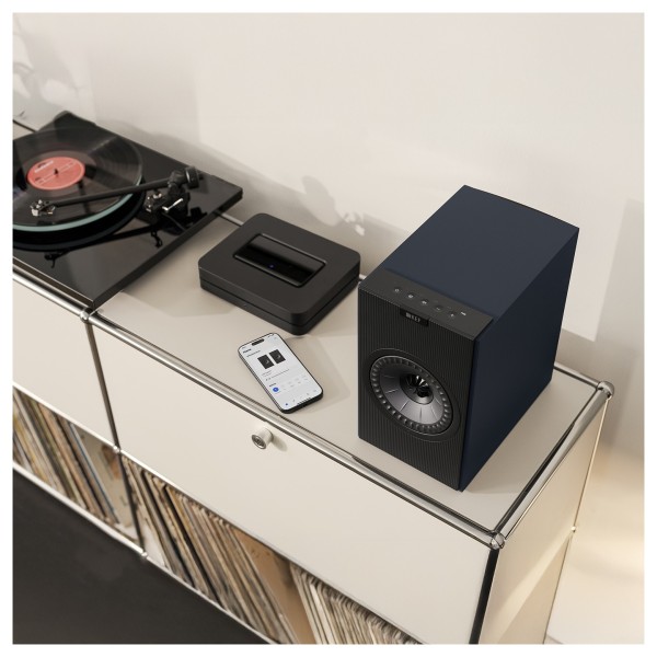 KEF Coda W Bookshelf Speakers (Pair), Dark Titanium ls4
