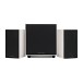 Wharfedale Diamond 9.1 and SW-150 Speaker Package, White - Grilles Attached