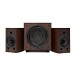 Wharfedale Diamond 9.1 and SW-150 Speaker Package, Walnut - No Grilles