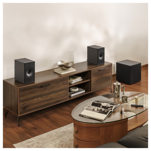KEF Coda W Bookshelf Speakers (Pair), Nickle Grey ls9