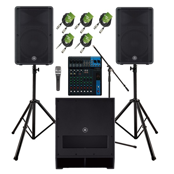 Yamaha DBR15 Complete PA System Bundle