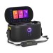 IKARAO Shell S1 Karaoke Machine with Wireless Microphones - Angled with Strap