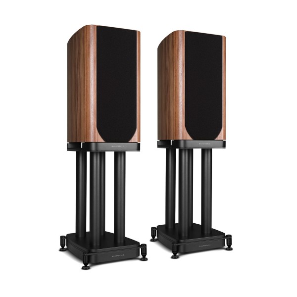 Wharfedale EVO 5.2 Standmount Speakers (Pair), Walnut with Stands - dual