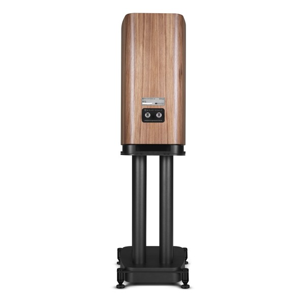Wharfedale EVO 5.2 Standmount Speakers (Pair), Walnut with Stands rear 7 
