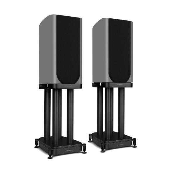 Wharfedale EVO 5.2 Standmount Speakers (Pair), White with Stands - dual 