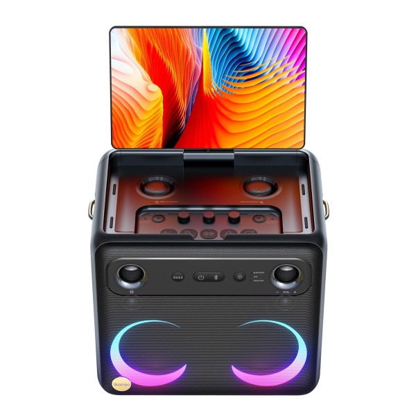 IKARAO Break X2 Karaoke Machine with Wireless Microphones - Front Top