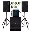Yamaha DXR15mkII Complete PA System Bundle
