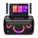 IKARAO Break X1 Karaoke Machine with Wireless Microphones - Angled