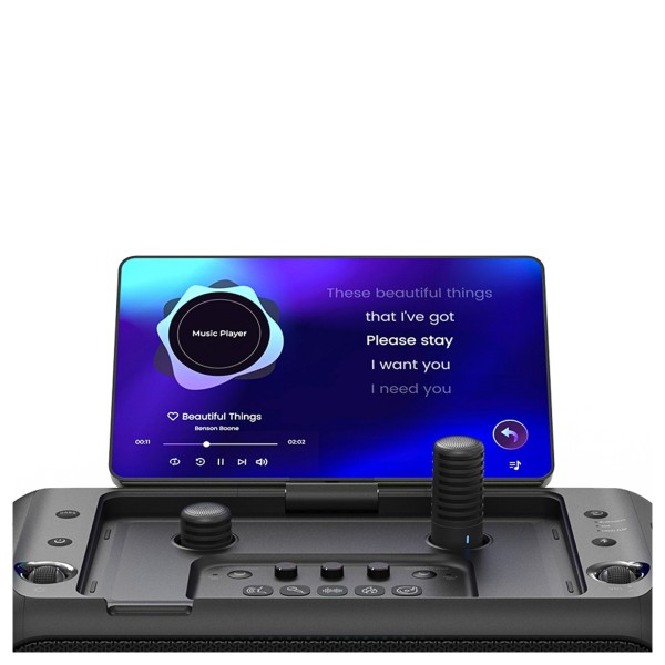IKARAO Break X1 Karaoke Machine with Wireless Microphones - Detail