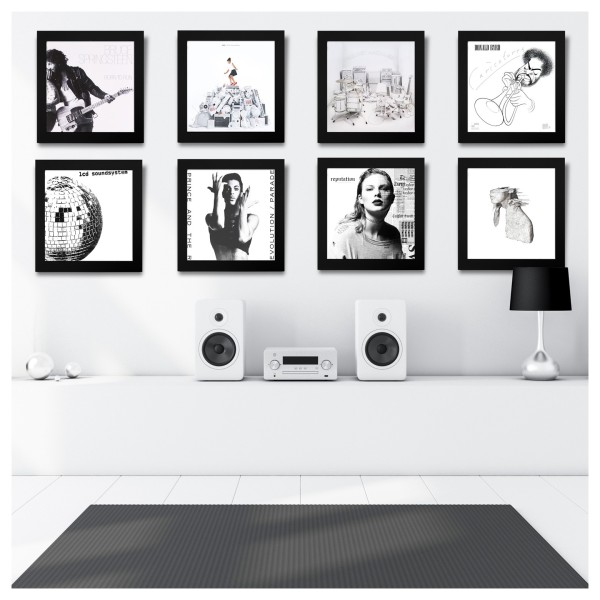 Show And Listen LP Frame 8 Pack, Black - Lifestyle