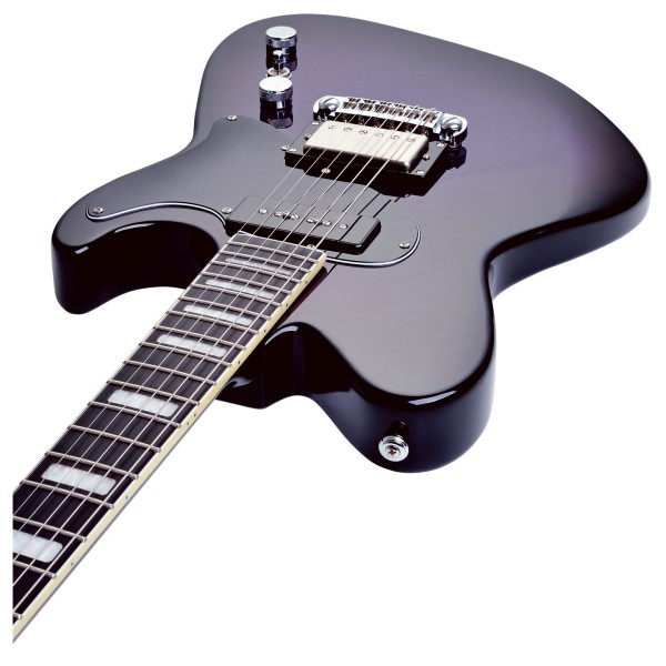 Hagstrom Adina, Purple Burst - looking along the neck