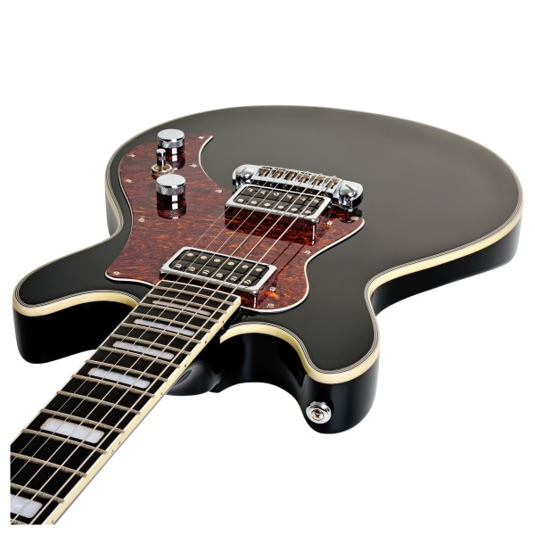 Hagstrom Megin, Black Gloss - looking along the neck