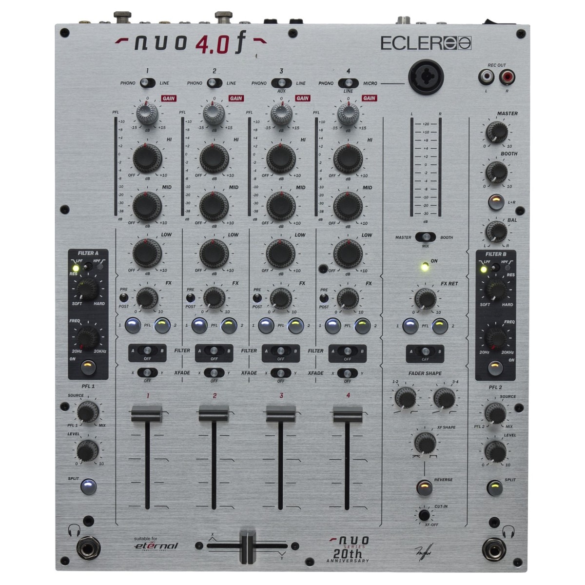 Click to view product details and reviews for Ecler Nuo 40f 4 Channel Analog Mixer Silver.