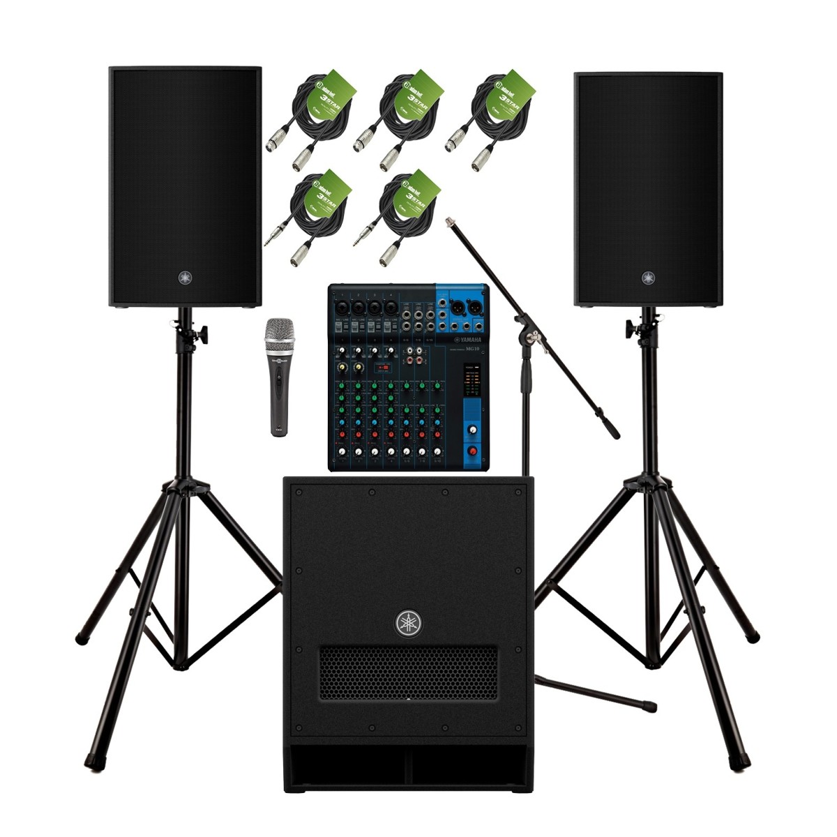 Yamaha DZR12 Complete PA System Bundle at Gear4music