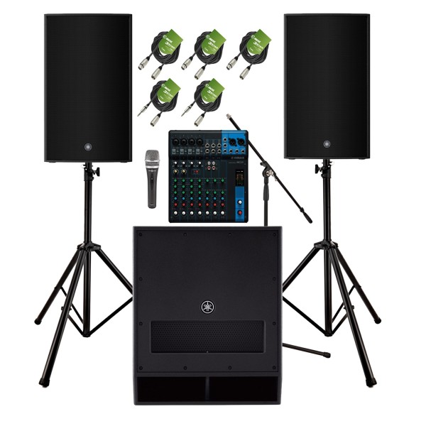 Yamaha DZR15 Complete PA System Bundle