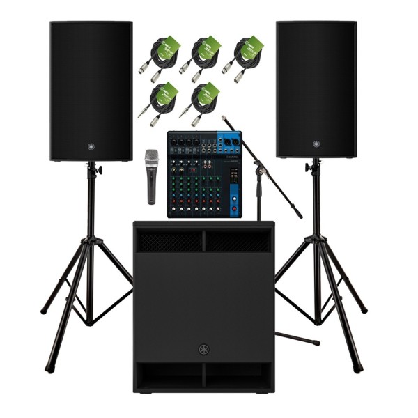 Yamaha DZR15 Complete PA System Bundle