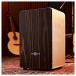 Cajon by Gear4music, Ebony, with Bag and Accessories